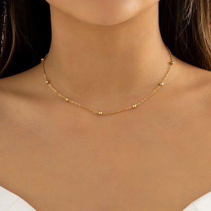 Ingemark Gothic Layered Big Ball Pendant Choker Necklace Women Punk Chunky Thick Box Clavicle Chain Grunge Jewelry Steampunk Men