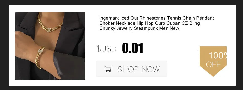 Ingemark Gothic Layered Big Ball Pendant Choker Necklace Women Punk Chunky Thick Box Clavicle Chain Grunge Jewelry Steampunk Men