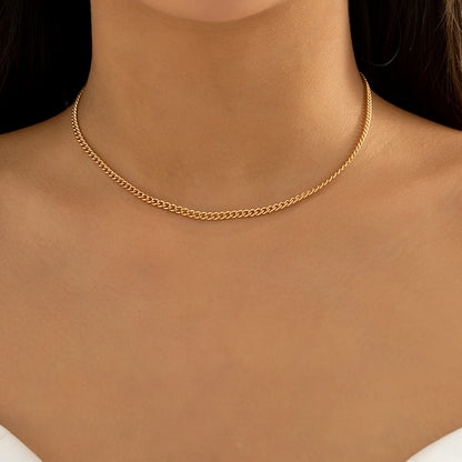 Ingemark Gothic Layered Big Ball Pendant Choker Necklace Women Punk Chunky Thick Box Clavicle Chain Grunge Jewelry Steampunk Men