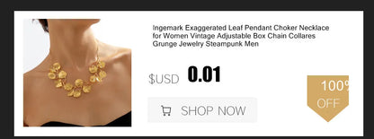 Ingemark Gothic Layered Big Ball Pendant Choker Necklace Women Punk Chunky Thick Box Clavicle Chain Grunge Jewelry Steampunk Men
